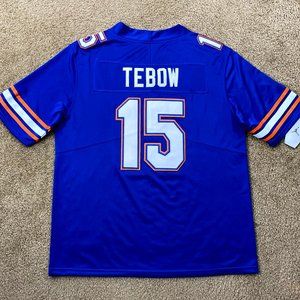 FLORIDA GATORS #15 TEBOW Sewn Jersey  BLUE